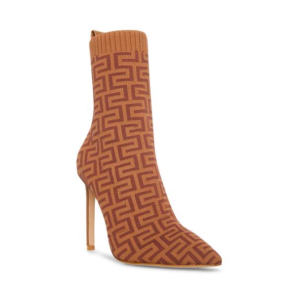 Steve Madden Diani Women's Booties Brown Multicolor | SM-190WV