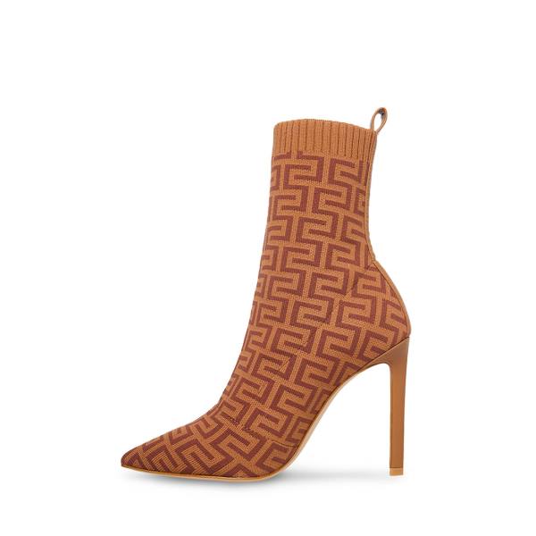 Steve Madden Diani Women's Booties Brown Multicolor | SM-190WV