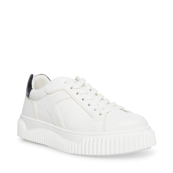 Steve Madden Dillyn Women's Sneakers White Black | SM-267GX