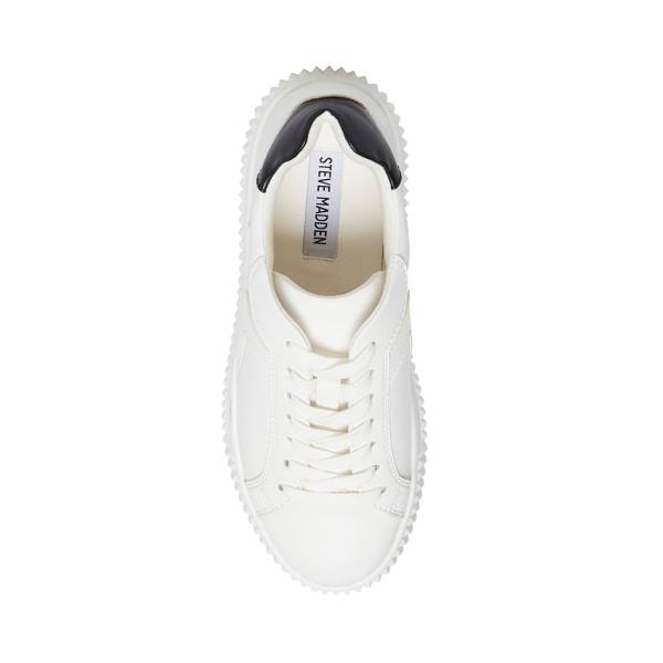 Steve Madden Dillyn Women's Sneakers White Black | SM-267GX