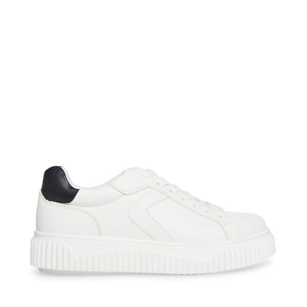 Steve Madden Dillyn Women\'s Sneakers White Black | SM-267GX