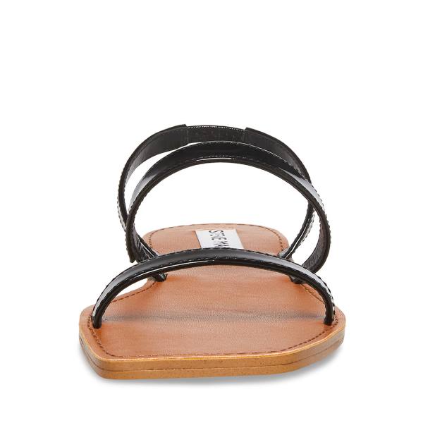 Steve Madden Direct Patent Women's Sandals Black | SM-390SZ