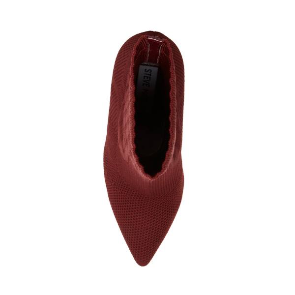 Steve Madden Discreet Burgundy Women's Booties Burgundy | SM-791AQ