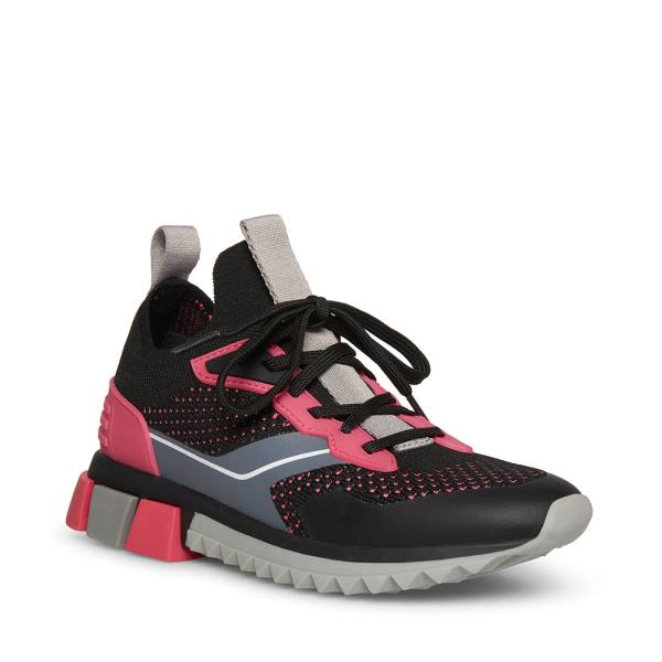 Steve Madden Dribble Women's Sneakers Black Multicolor | SM-980HF