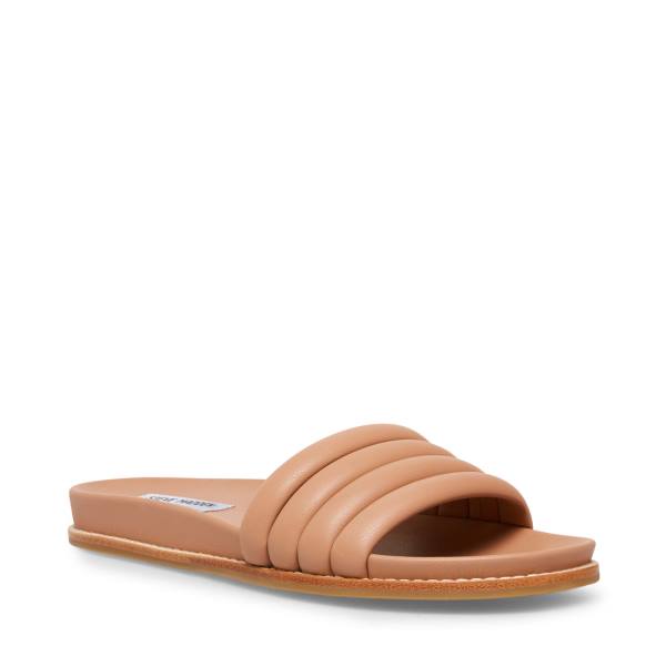 Steve Madden Drips Tan Women's Sandals Beige | SM-612BT