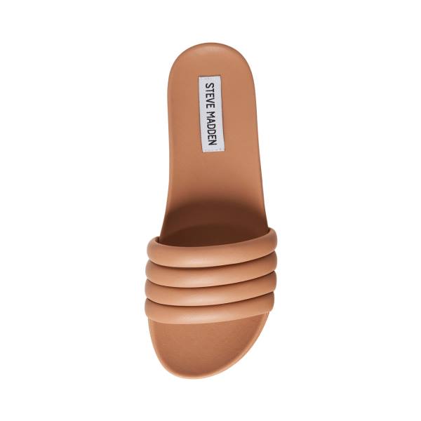 Steve Madden Drips Tan Women's Sandals Beige | SM-612BT