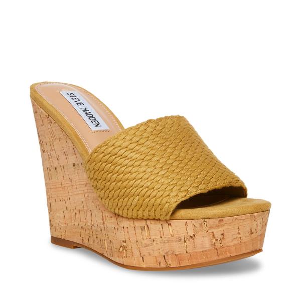 Steve Madden Elenora Tan Women's Sandals Brown | SM-413DE