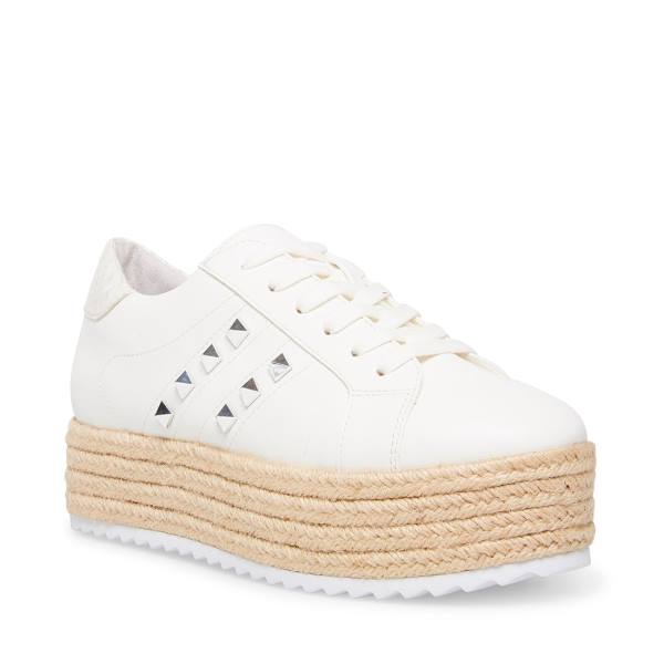 Steve Madden Elodie Women's Flat Shoes White Multicolor | SM-651LA