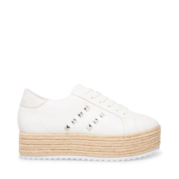 Steve Madden Elodie Women\'s Flat Shoes White Multicolor | SM-651LA