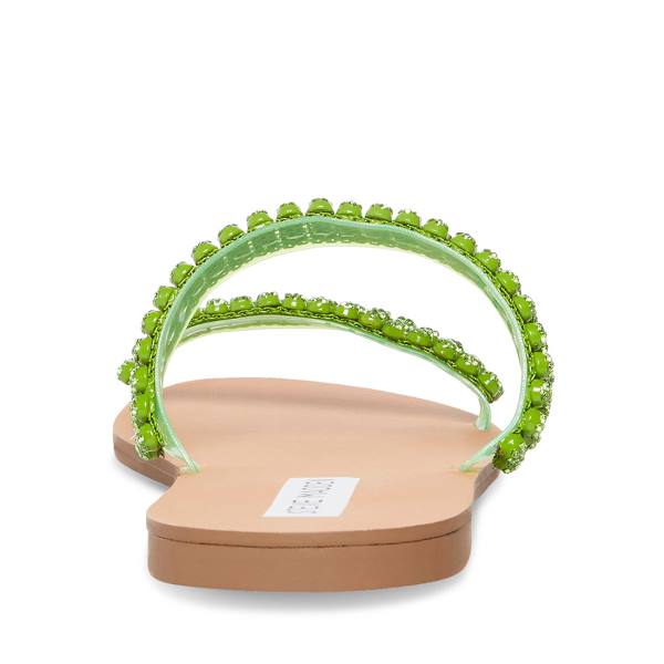 Steve Madden Felicia Lime Women's Sandals Light Green | SM-872RO