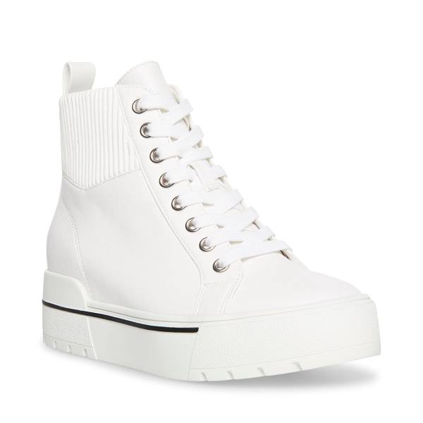 Steve Madden Felix Women's Sneakers White | SM-629TY