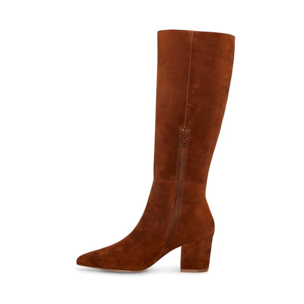 Steve Madden Forrest Suede Women's Boots Brown | SM-905GH