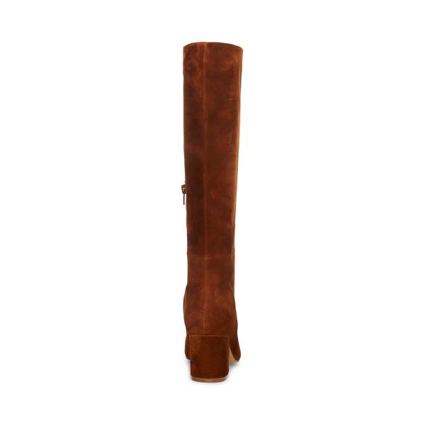 Steve Madden Forrest Suede Women's Boots Brown | SM-905GH