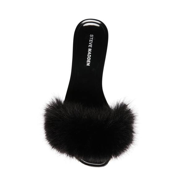 Steve Madden Fritzie Women's Slippers Black | SM-348OB