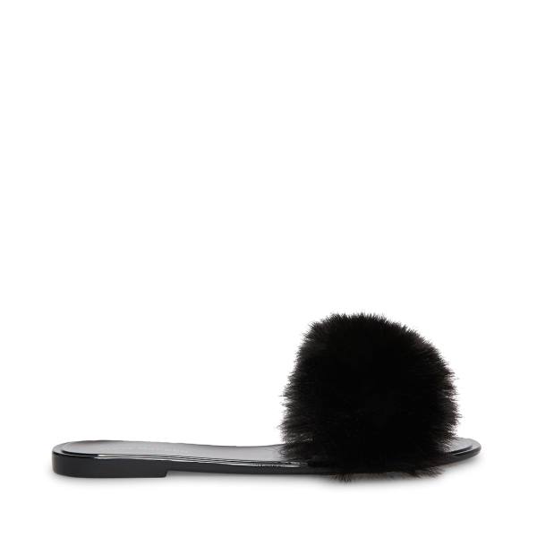 Steve Madden Fritzie Women\'s Slippers Black | SM-348OB