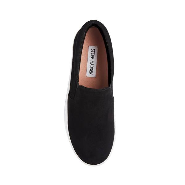 Steve Madden Gills Suede Women's Sneakers Black | SM-850DA
