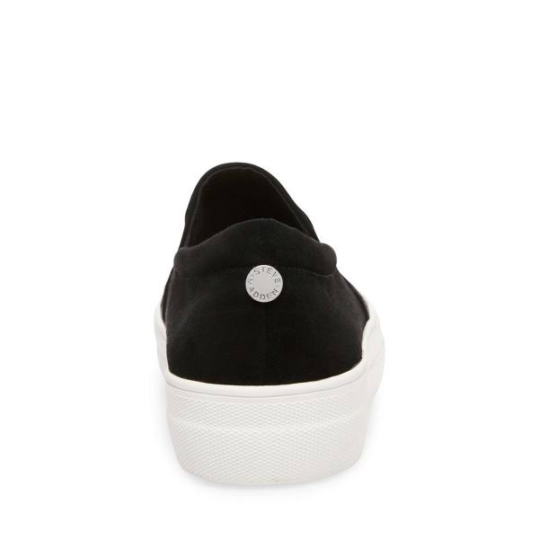 Steve Madden Gills Suede Women's Sneakers Black | SM-850DA