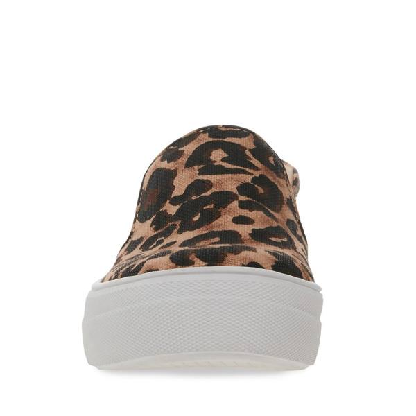 Steve Madden Gills-a Leopard Women's Sneakers Leopard | SM-864IQ