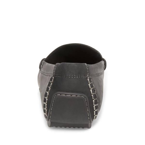 Steve Madden Grab Leather Men's Sneakers Black | SM-731IO