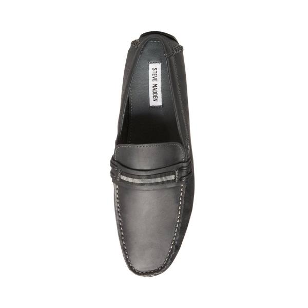 Steve Madden Grab Leather Men's Sneakers Black | SM-731IO