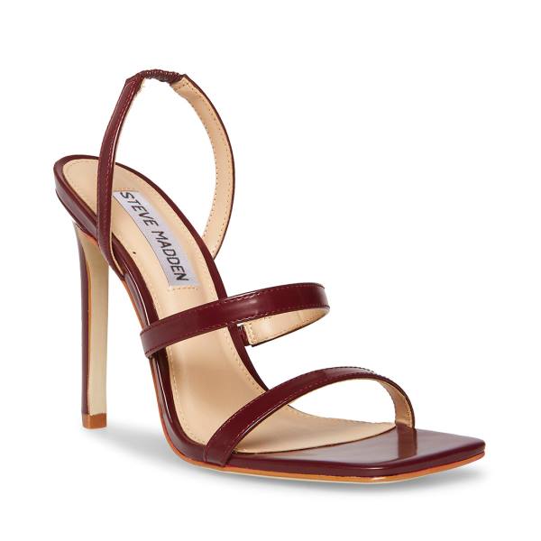 Steve Madden Grade Burgundy Women's Heels Burgundy | SM-526BA