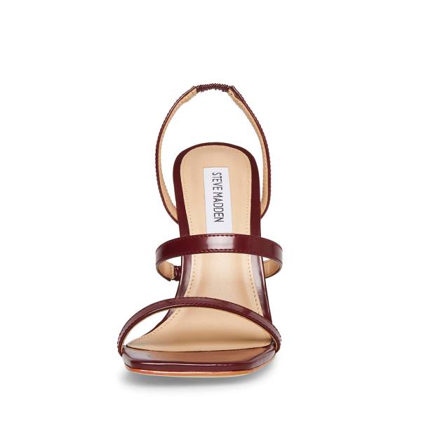 Steve Madden Grade Burgundy Women's Heels Burgundy | SM-526BA