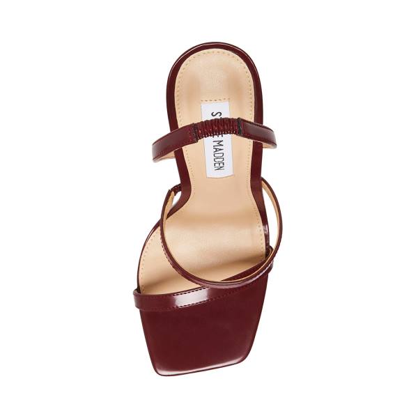 Steve Madden Grade Burgundy Women's Heels Burgundy | SM-526BA