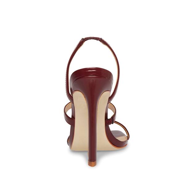 Steve Madden Grade Burgundy Women's Heels Burgundy | SM-526BA