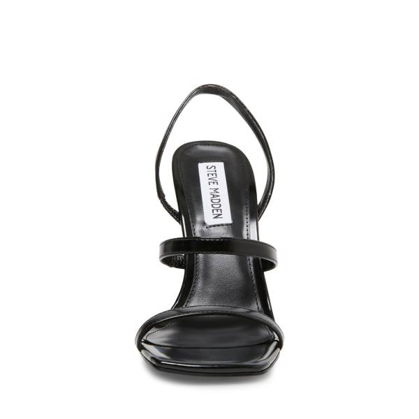 Steve Madden Grade Patent Women's Heels Black | SM-690MB