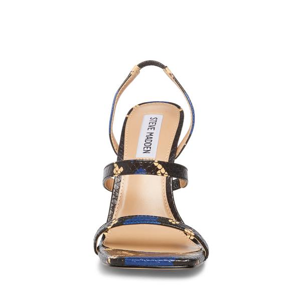 Steve Madden Grade Snake Women's Heels Blue Snake | SM-736JU
