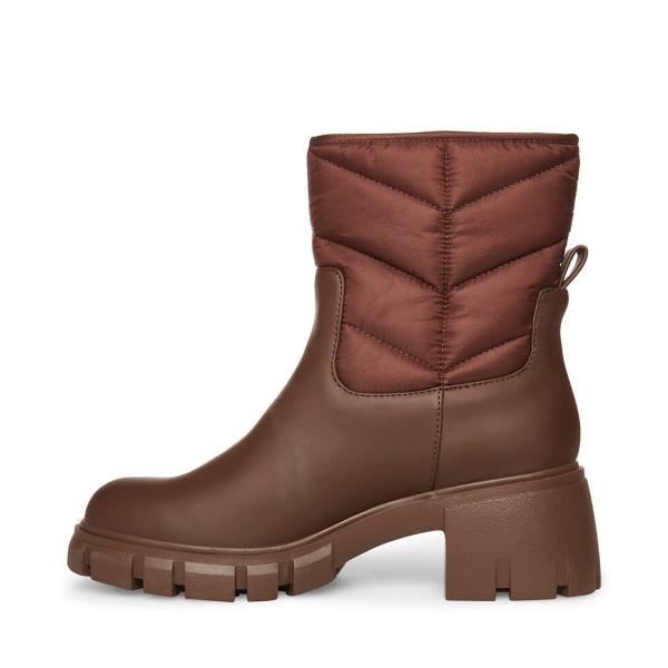 Steve Madden Haldan Women's Booties Brown | SM-264FT