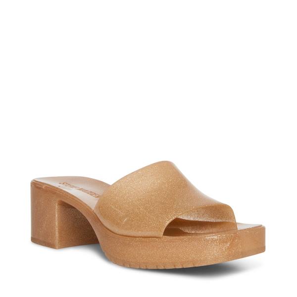 Steve Madden Harlin Women's Sandals Gold Multicolor | SM-167WY