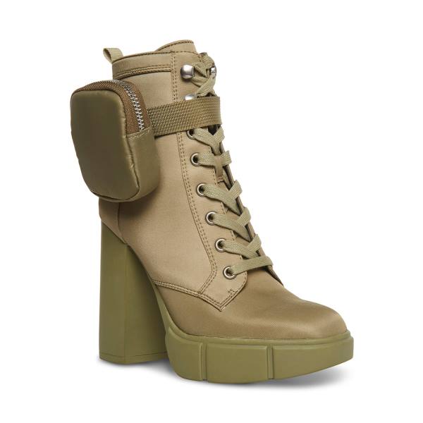 Steve Madden Herrick Women's Booties Green | SM-041HR
