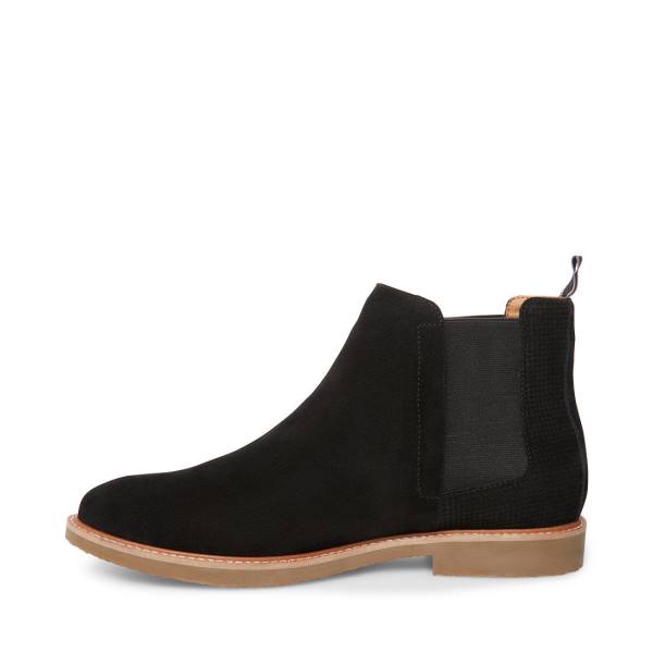 Steve Madden Highlyte Suede Men's Boots Black | SM-045RY