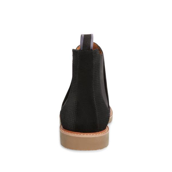 Steve Madden Highlyte Suede Men's Boots Black | SM-045RY