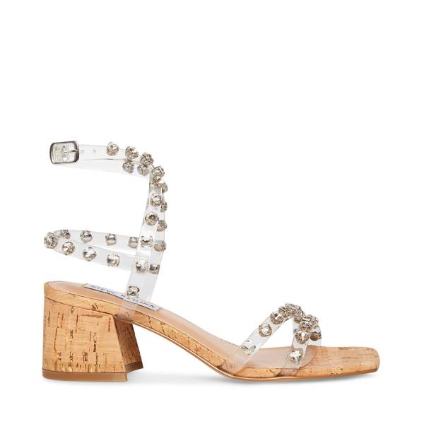Steve Madden Invent Women\'s Sandals Clear | SM-024KP