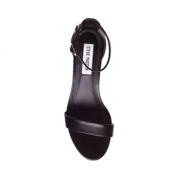 Steve Madden Irenee Leather Women's Heels Black | SM-691RB