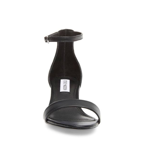 Steve Madden Irenee Leather Women's Heels Black | SM-691RB