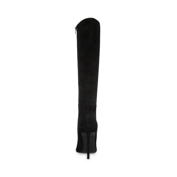Steve Madden Izetta Suede Women's Boots Black | SM-329CH