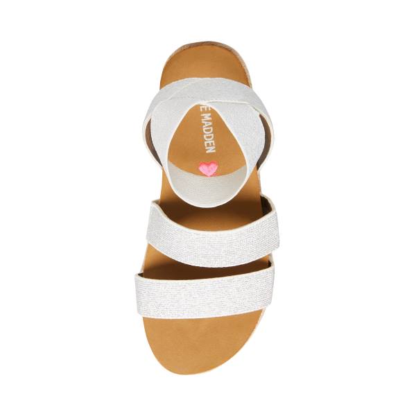 Steve Madden Jkimmie Kids' Sandals White | SM-809HC
