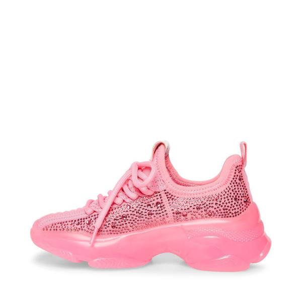 Steve Madden Jmaxima Neon Kids' Sneakers Pink | SM-349HC