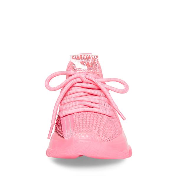 Steve Madden Jmaxima Neon Kids' Sneakers Pink | SM-349HC