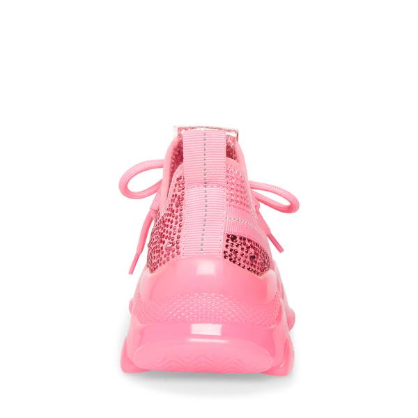 Steve Madden Jmaxima Neon Kids' Sneakers Pink | SM-349HC