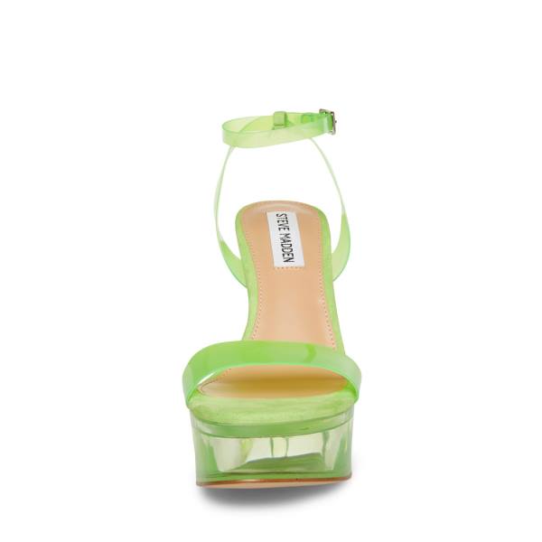 Steve Madden Julien Lime Women's Heels Light Green | SM-358KP