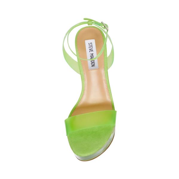 Steve Madden Julien Lime Women's Heels Light Green | SM-358KP