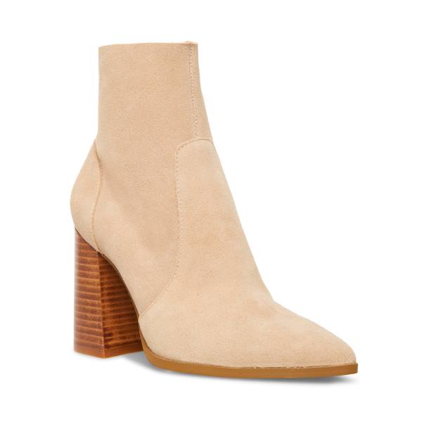 Steve Madden Julina Taupe Suede Women's Booties Grey Brown | SM-321LY