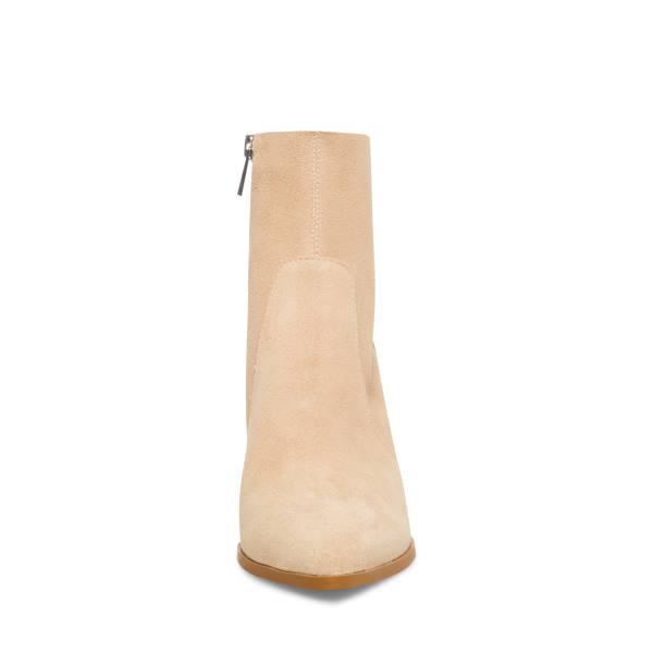 Steve Madden Julina Taupe Suede Women's Booties Grey Brown | SM-321LY
