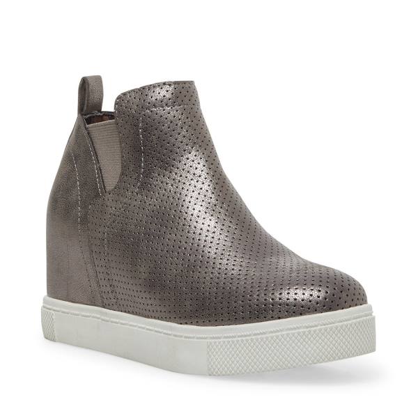 Steve Madden Jwrangle Pewter Kids' Sneakers Blue Grey | SM-521YH