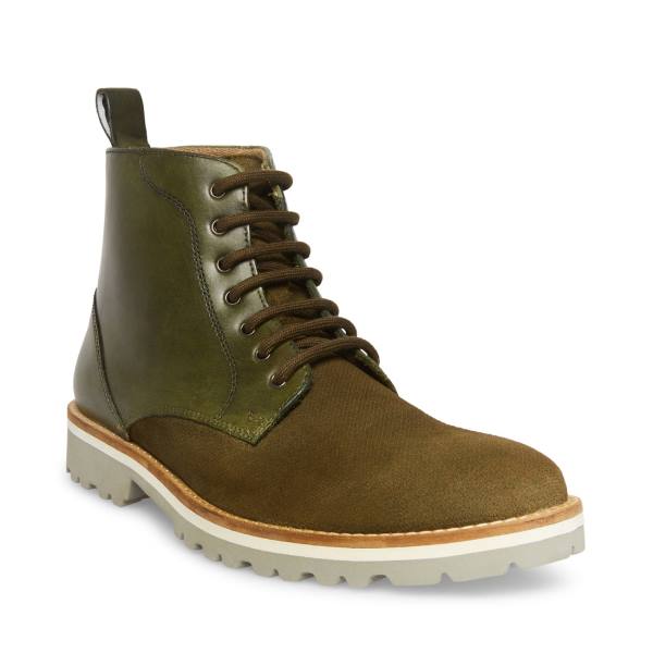 Steve Madden Kamryn Men's Boots Khaki | SM-285SW