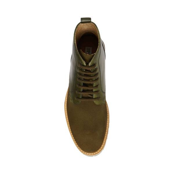 Steve Madden Kamryn Men's Boots Khaki | SM-285SW